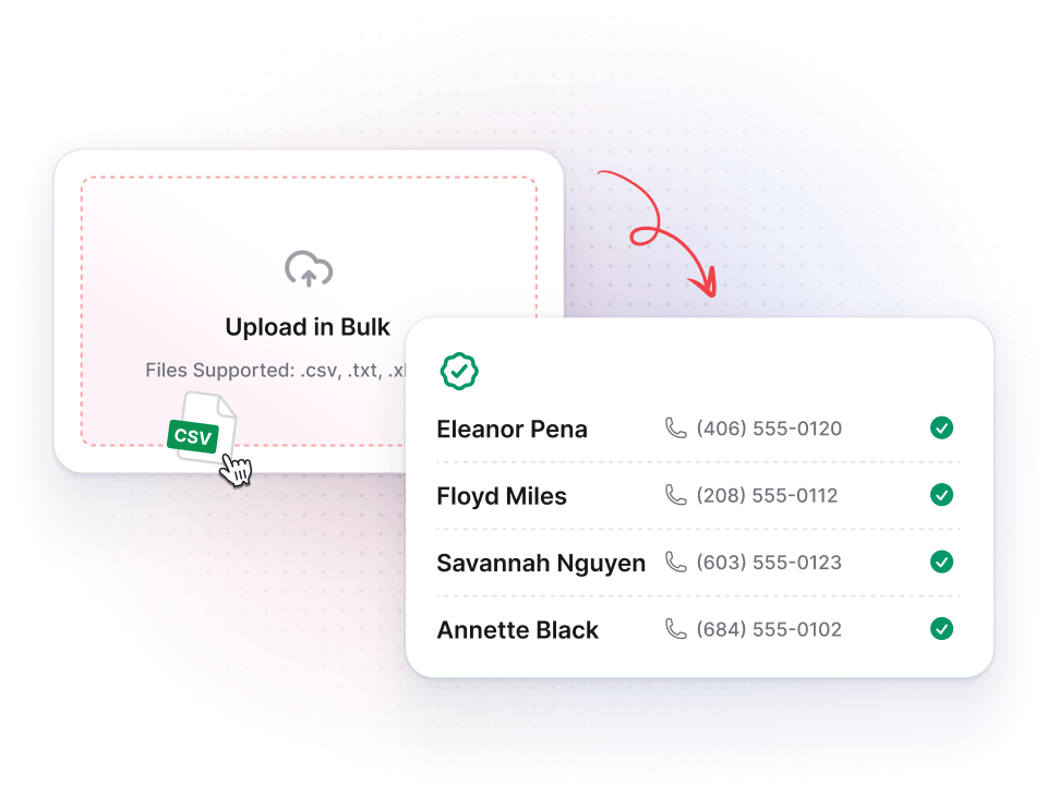 Upload profile URLs in bulk